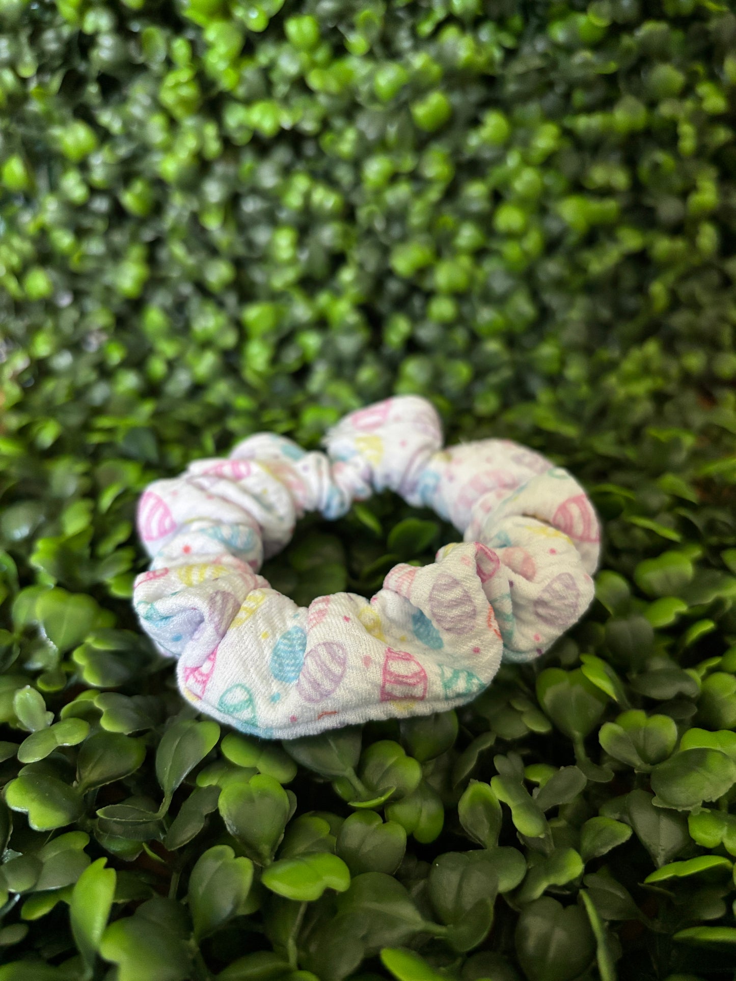 Polka Bunny Scrunchie