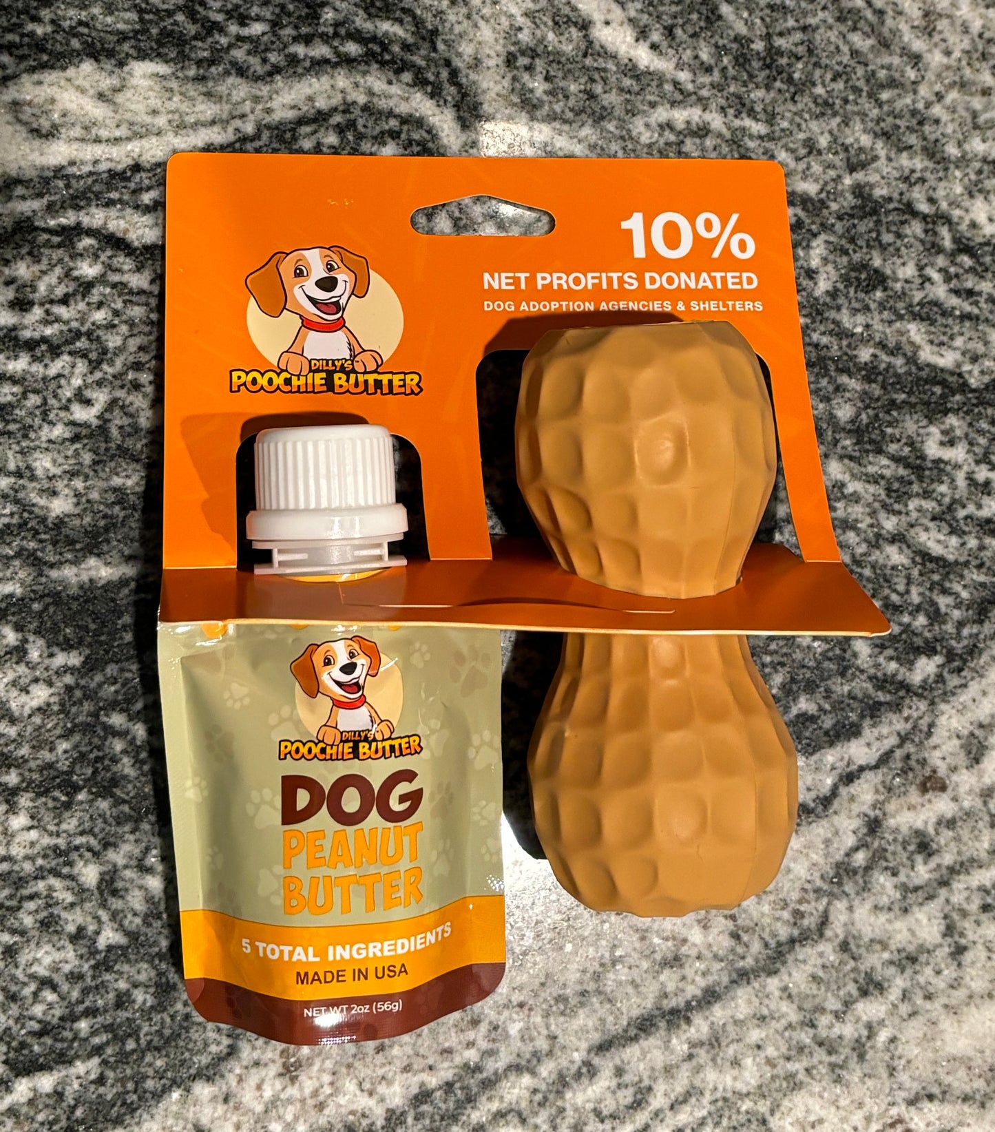 Poochie Butter 2oz Squeeze & Toy