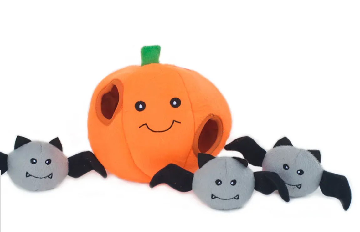 Halloween Burrow - Pumpkin with Bats Toy