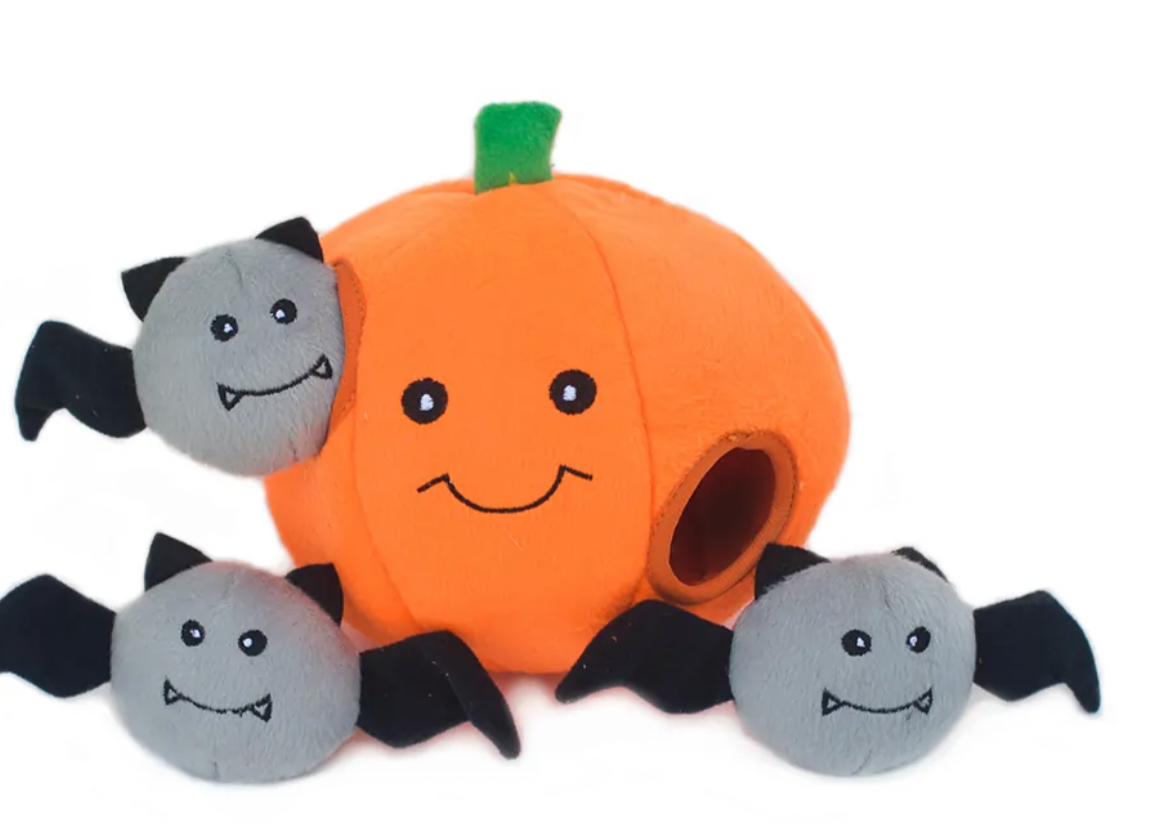 Halloween Burrow - Pumpkin with Bats Toy