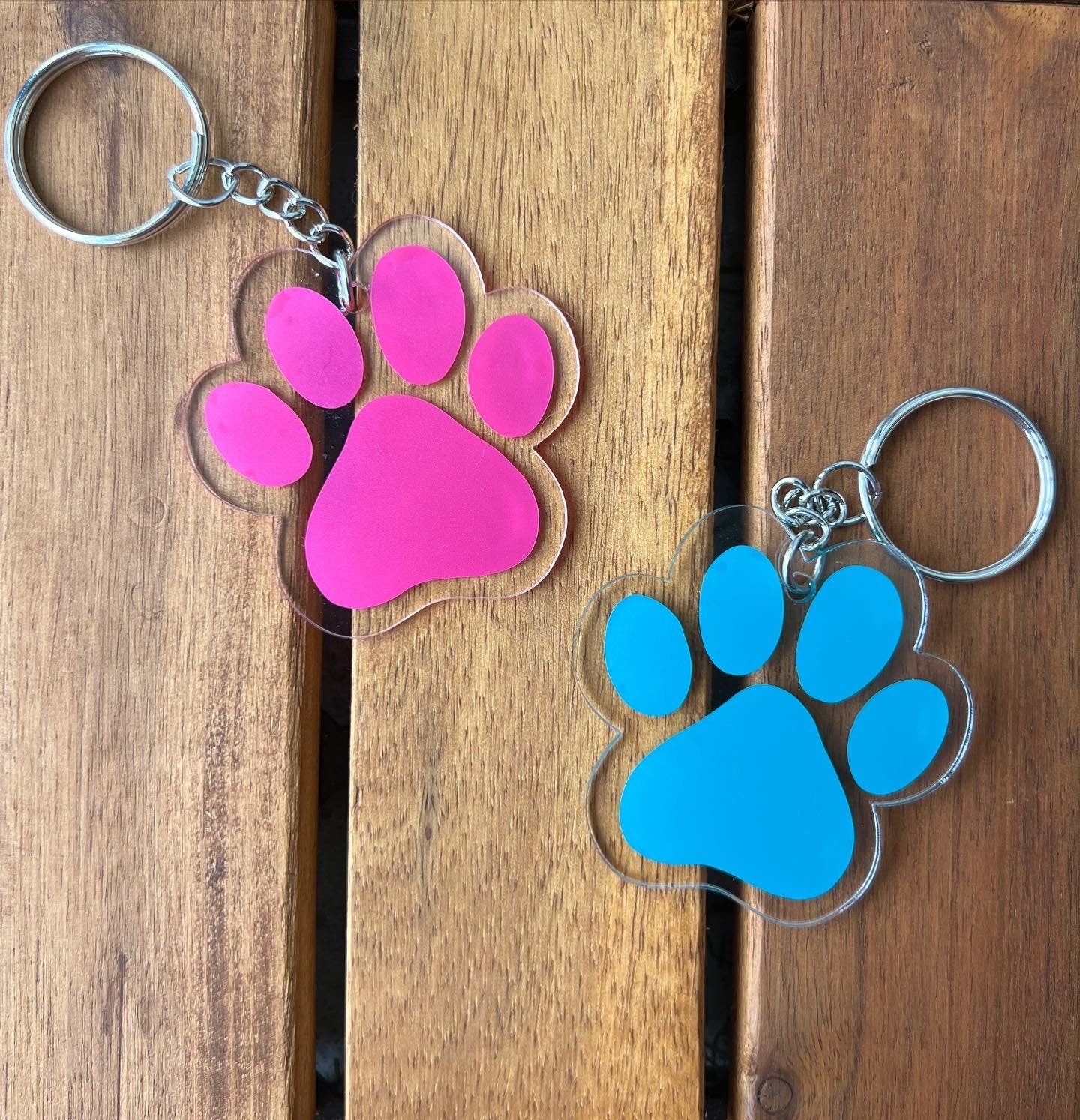 Dog Paw Keychain