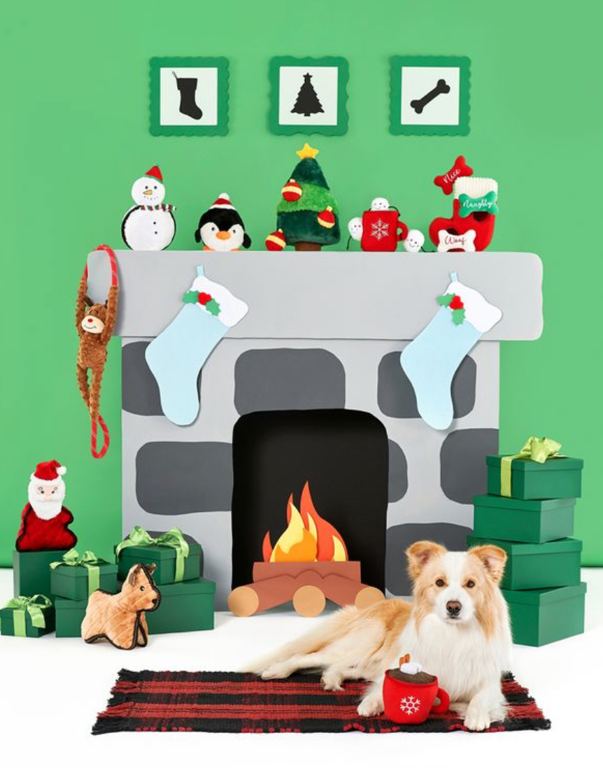 Holiday Zippy Burrow - Hot Cocoa - Christmas Dog Toy