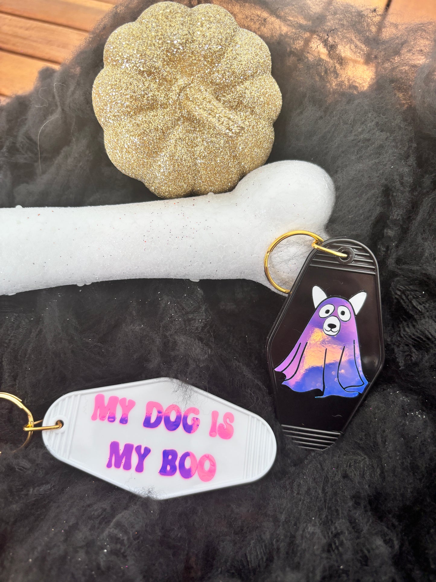 Dog Ghost Keychains