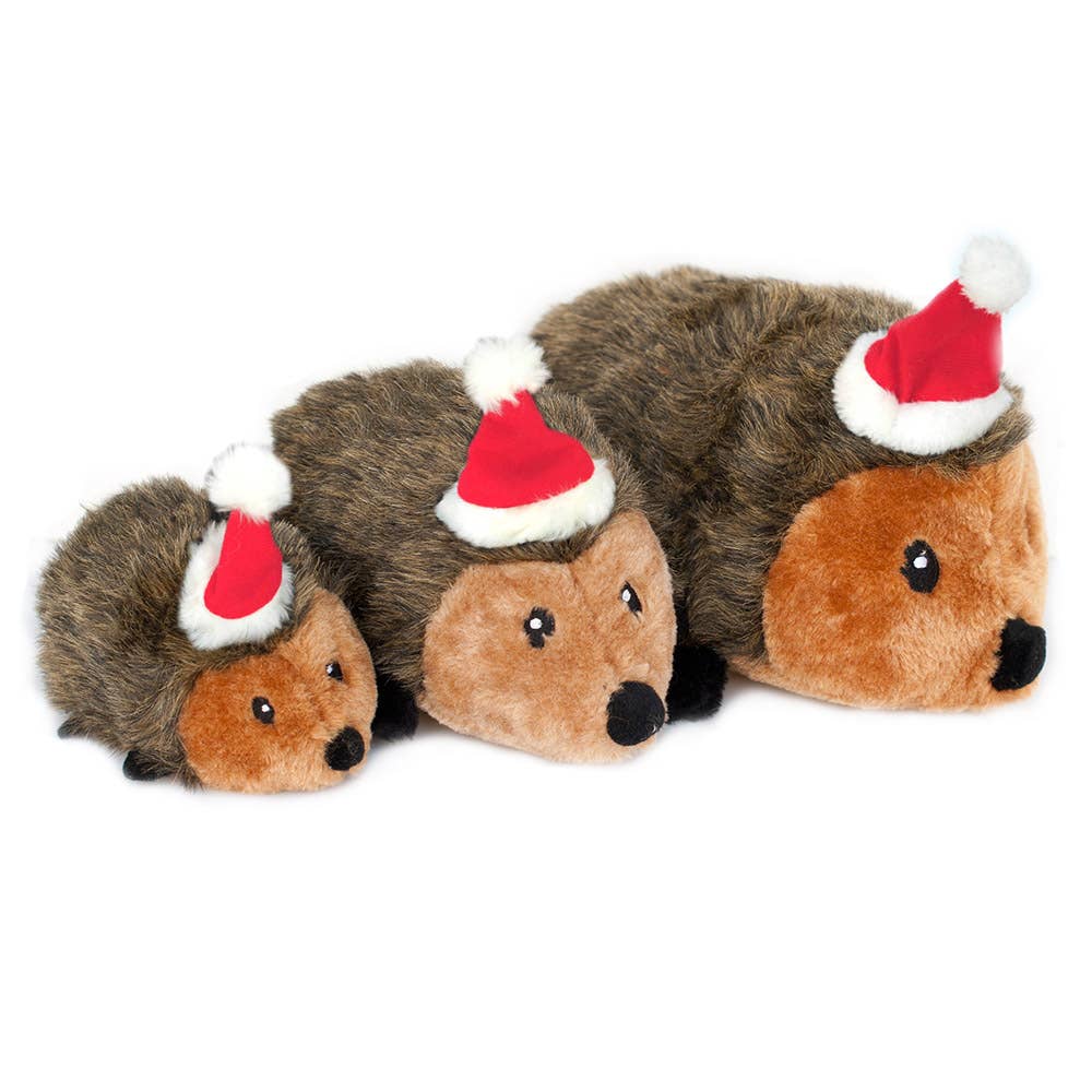 Holiday Hedgehog - Christmas Dog Toy