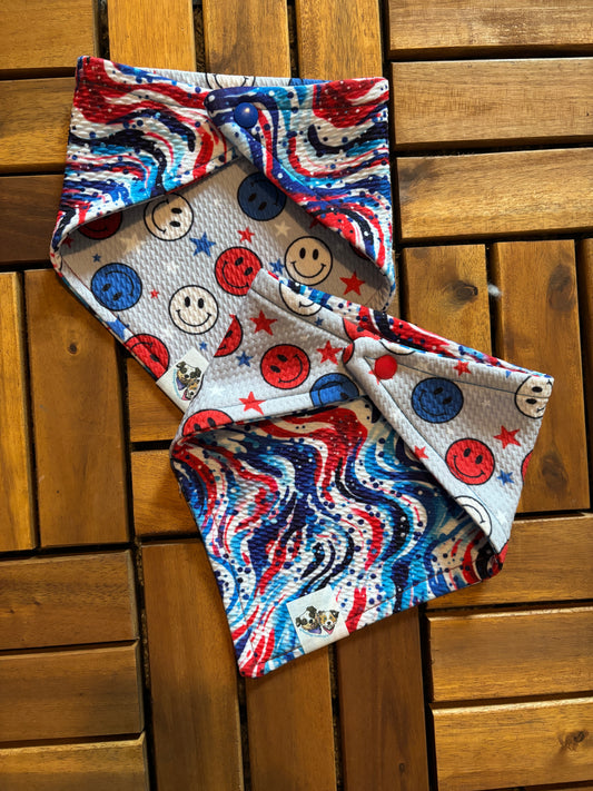 Red, White & Smiles Bandana