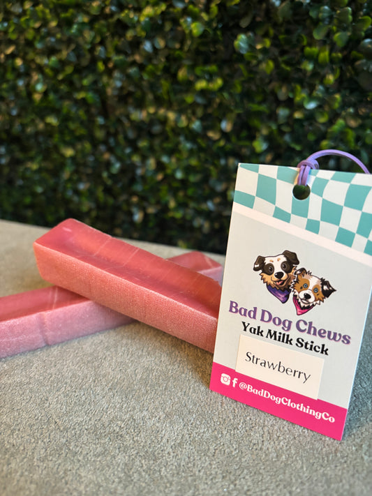 Strawberry Yak Milk Chews