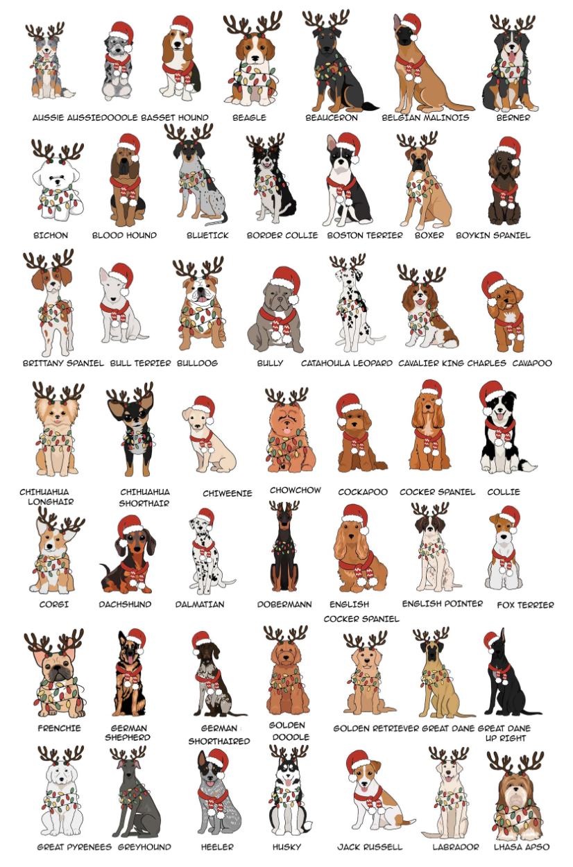 Muti-Breed Christmas Crewneck