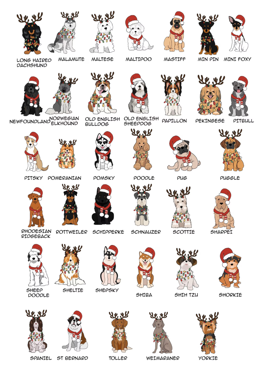 Muti-Breed Christmas Crewneck