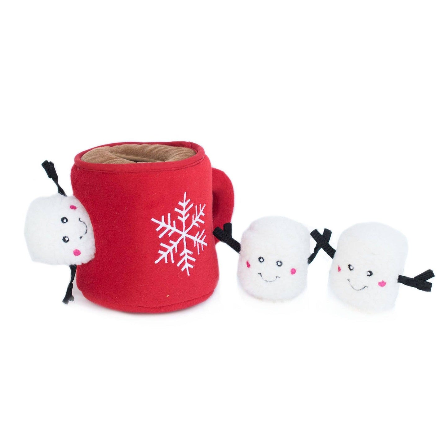 Holiday Zippy Burrow - Hot Cocoa - Christmas Dog Toy
