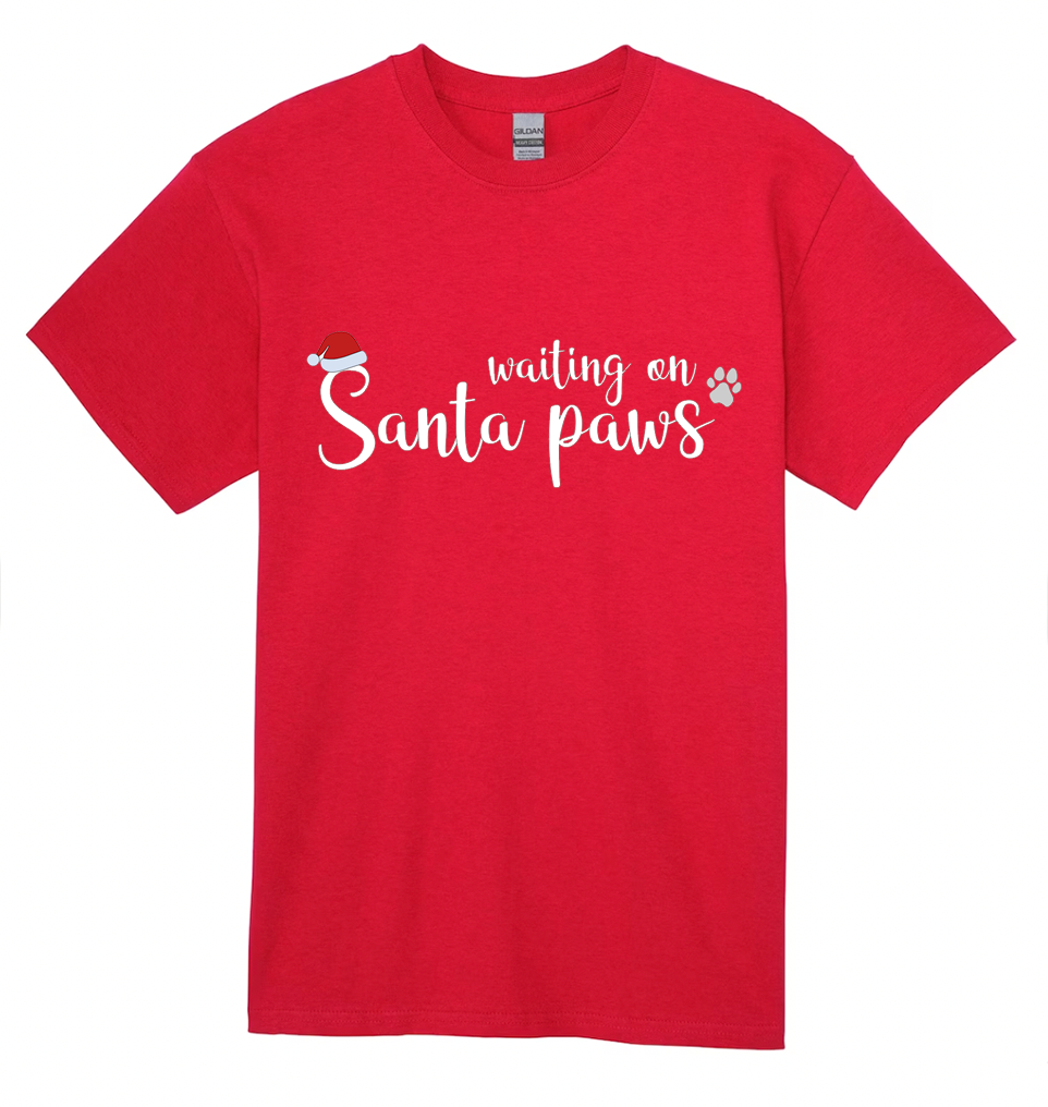 Waiting on Santa Paws T-shirt